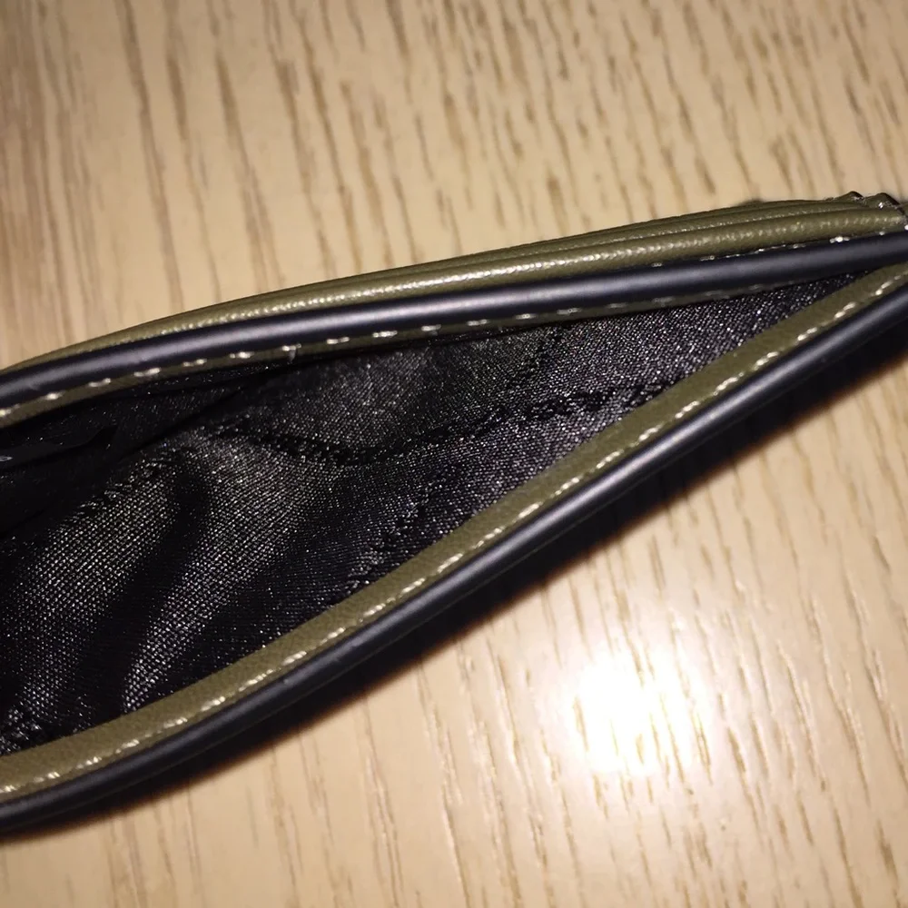 Michael Kors Cooper Olive Leather Card Holder Case